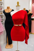 One-Shoulder Bodycon Mini Dress