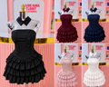 Elegant Strapless Corset Ruffle Mini Dress